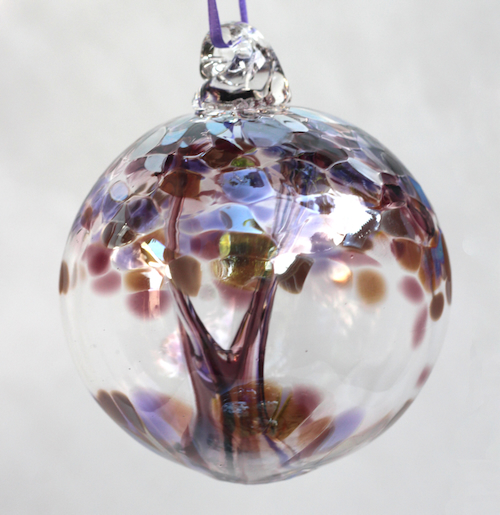 Click to view detail for DB-1079 Ornament Witchball-Purple $37